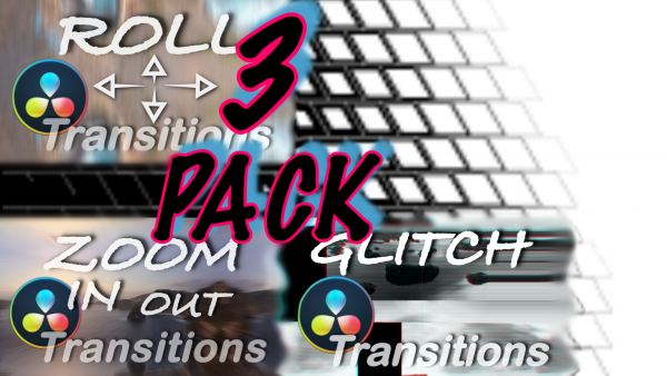 3 PACK DaVinci Resolve Transitions